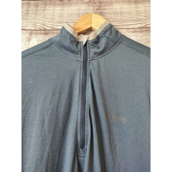 Columbia Titanium Large Blue  Lightweight Pullover Zip Up Jacket - Picture 2 of 6